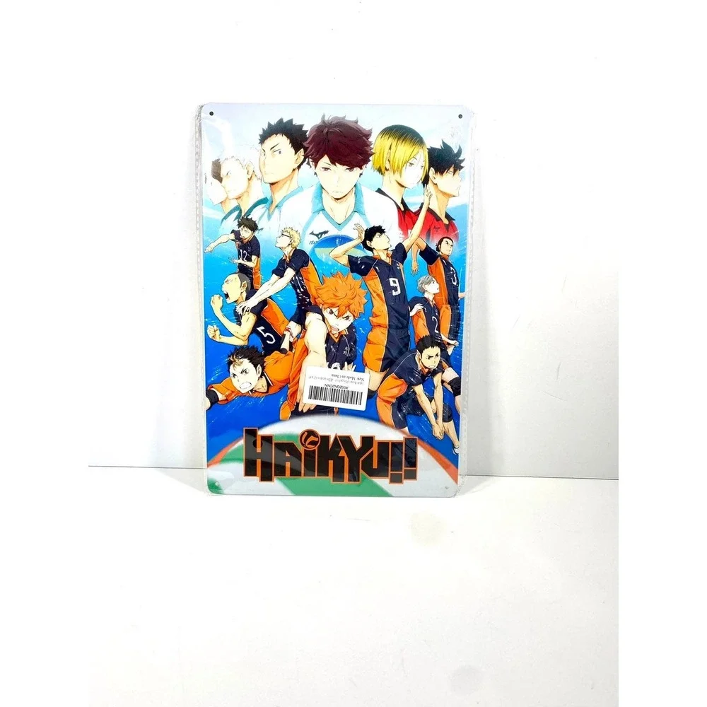 Haikyuu Metal Sign Anime Manga Wall Decor Karasuno Volleyball 8x12 Tin Poster